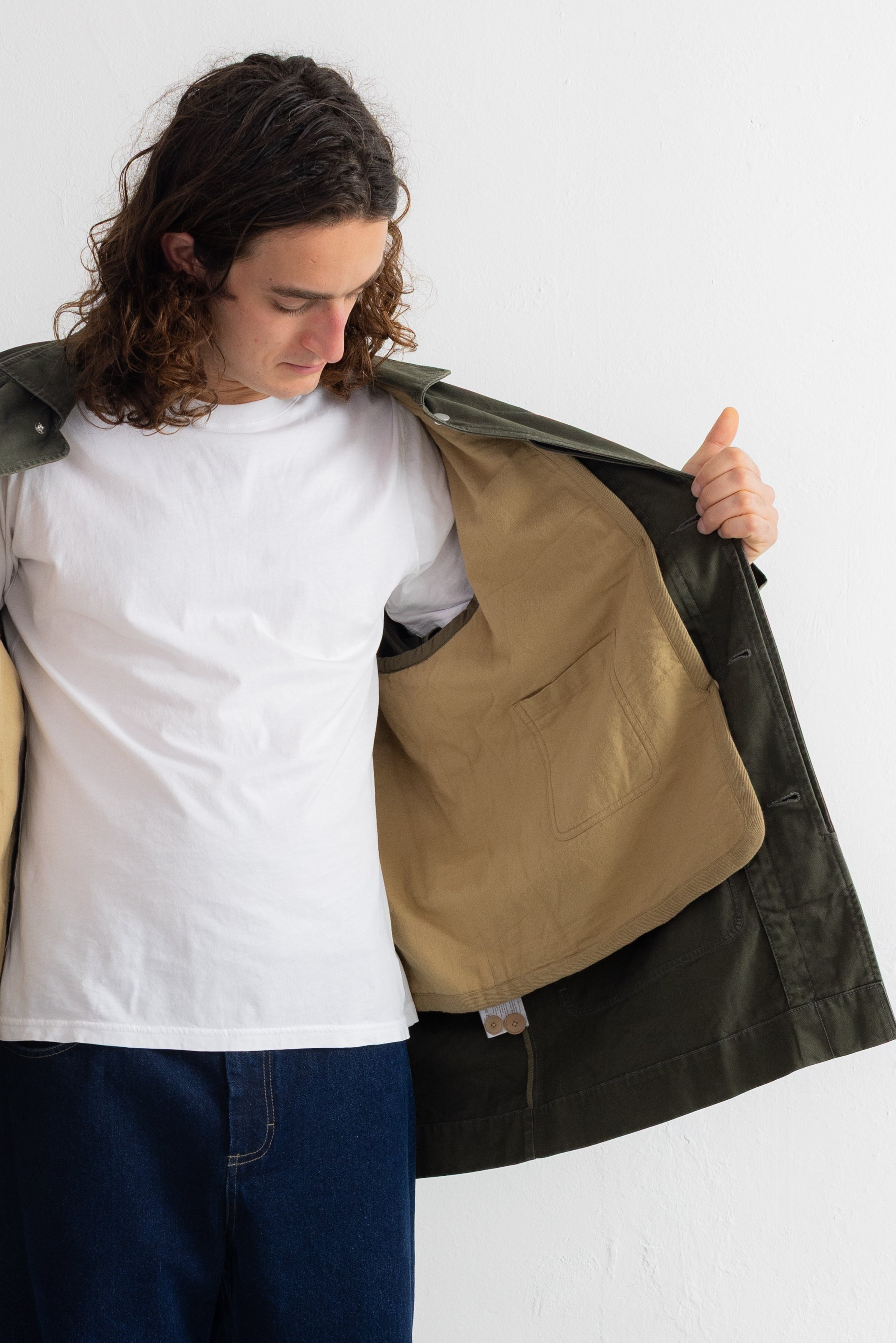 Car Coat - Dark Sage Twill