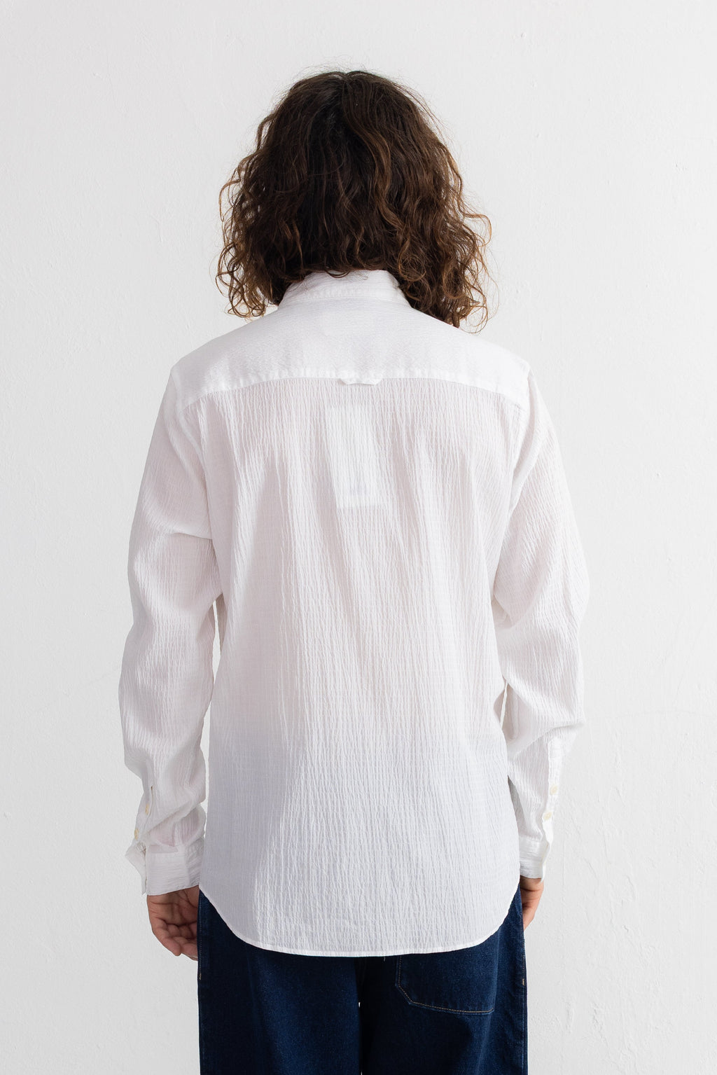 Relaxed Fit Shirt - White Texture