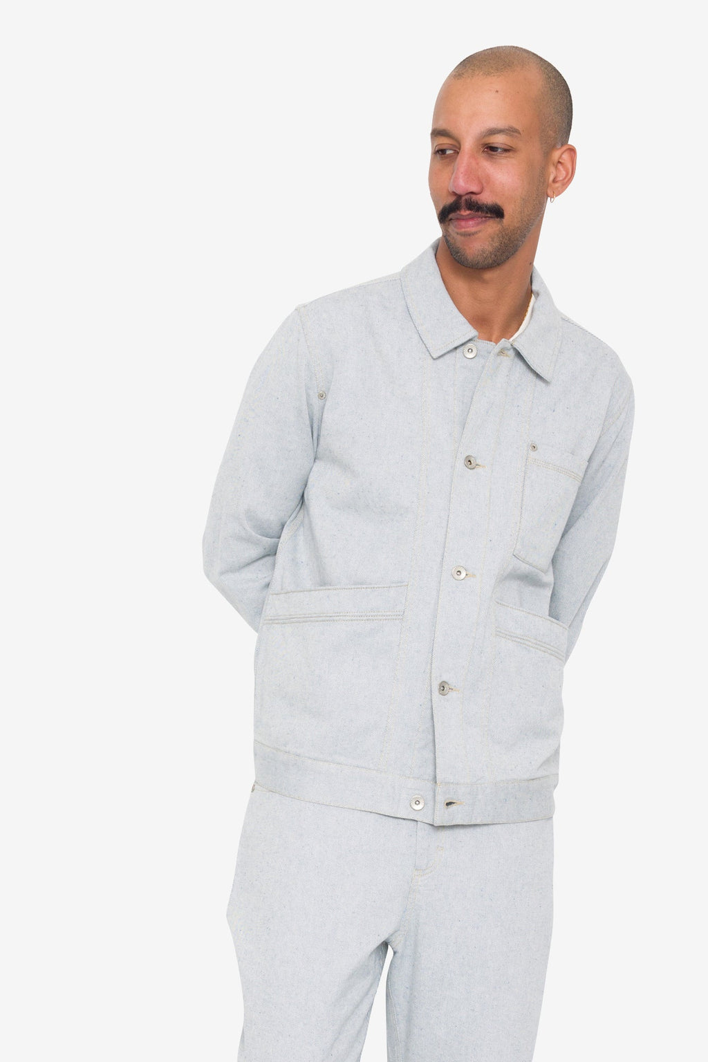 Meyer Jacket - Ice Blue Twill Denim