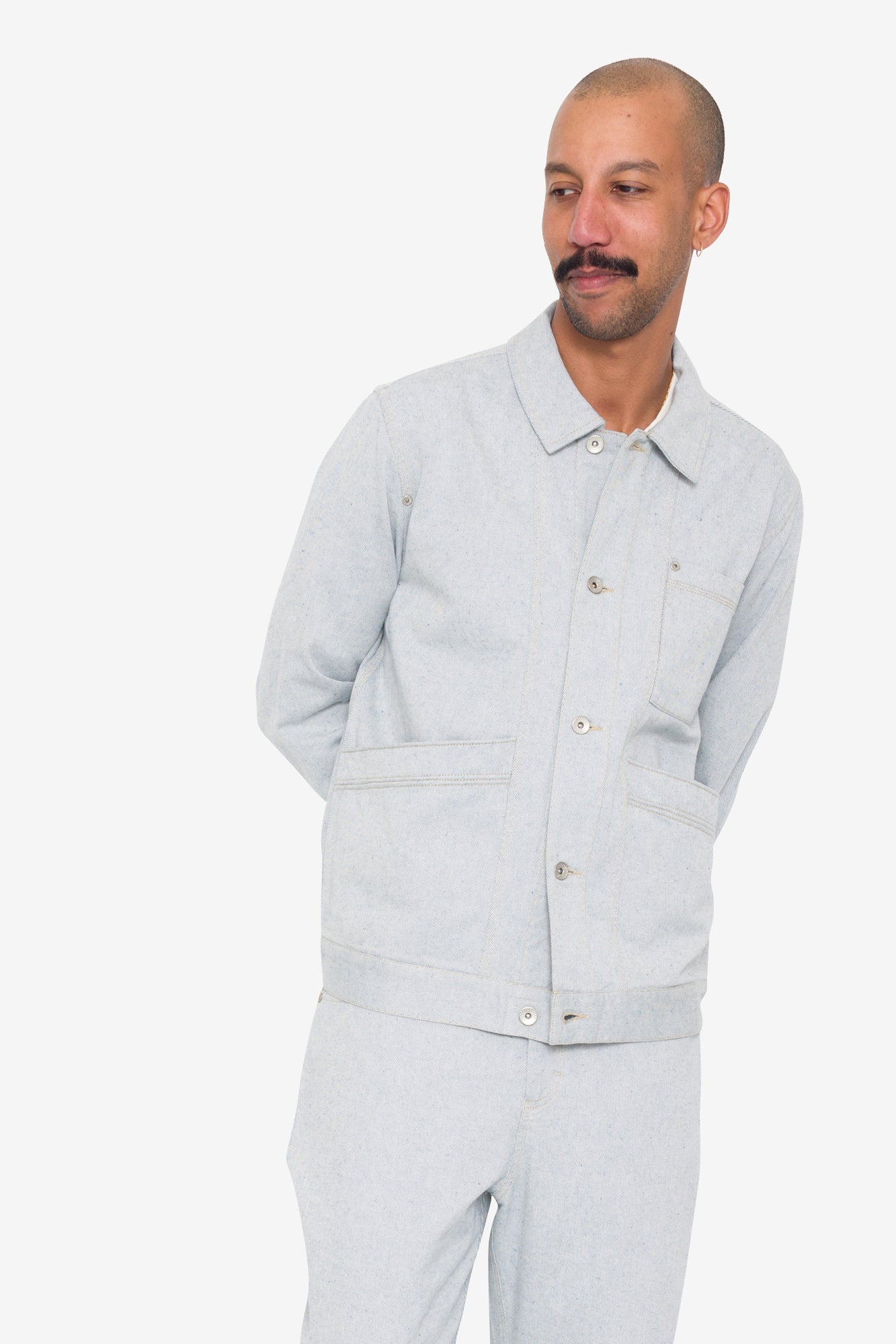 Meyer Jacket - Ice Blue Twill Denim