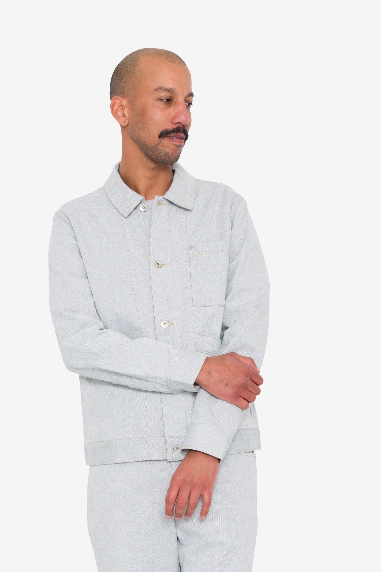 Meyer Jacket - Ice Blue Twill Denim