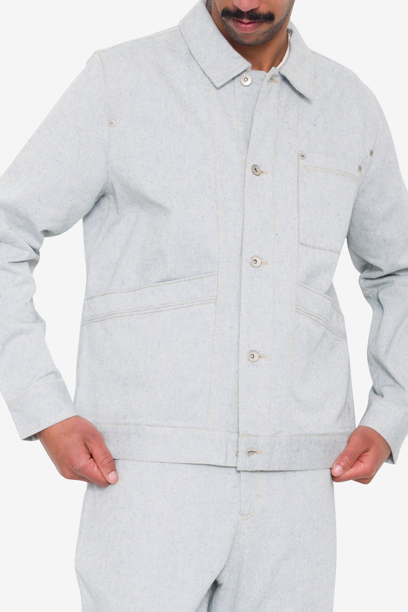 Meyer Jacket - Ice Blue Twill Denim