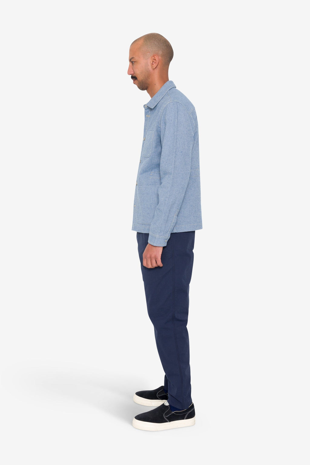 Assembly Jacket - Reverse Ice Blue Twill Denim