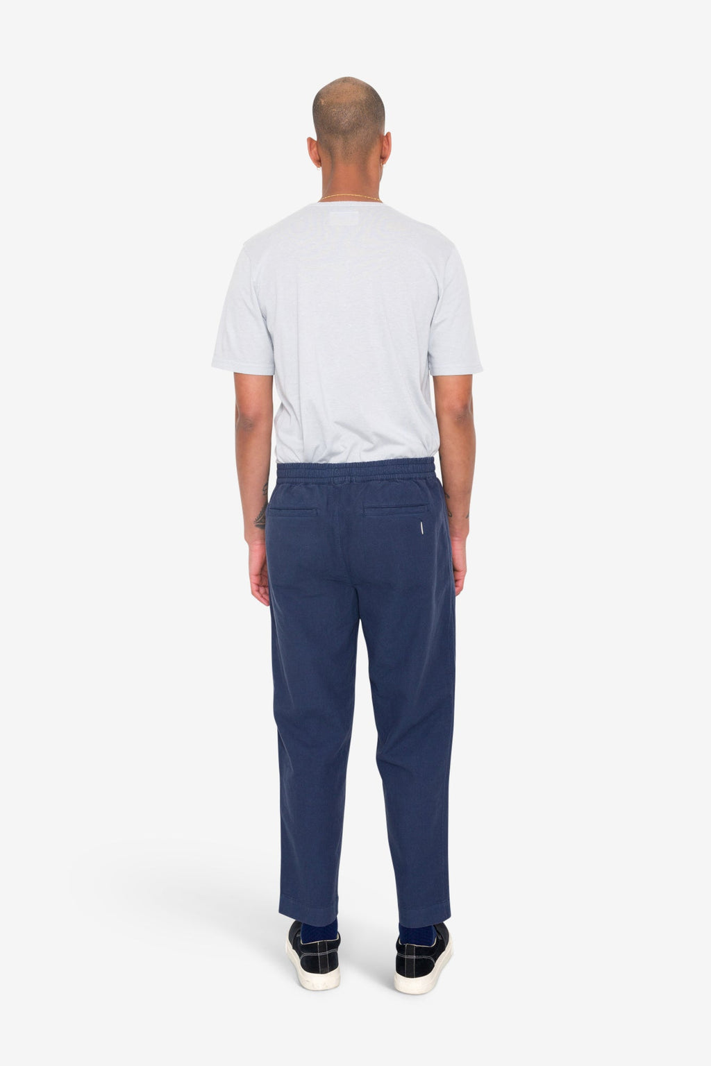 Drawcord Assembly Pant - Soft Navy Cotton Linen