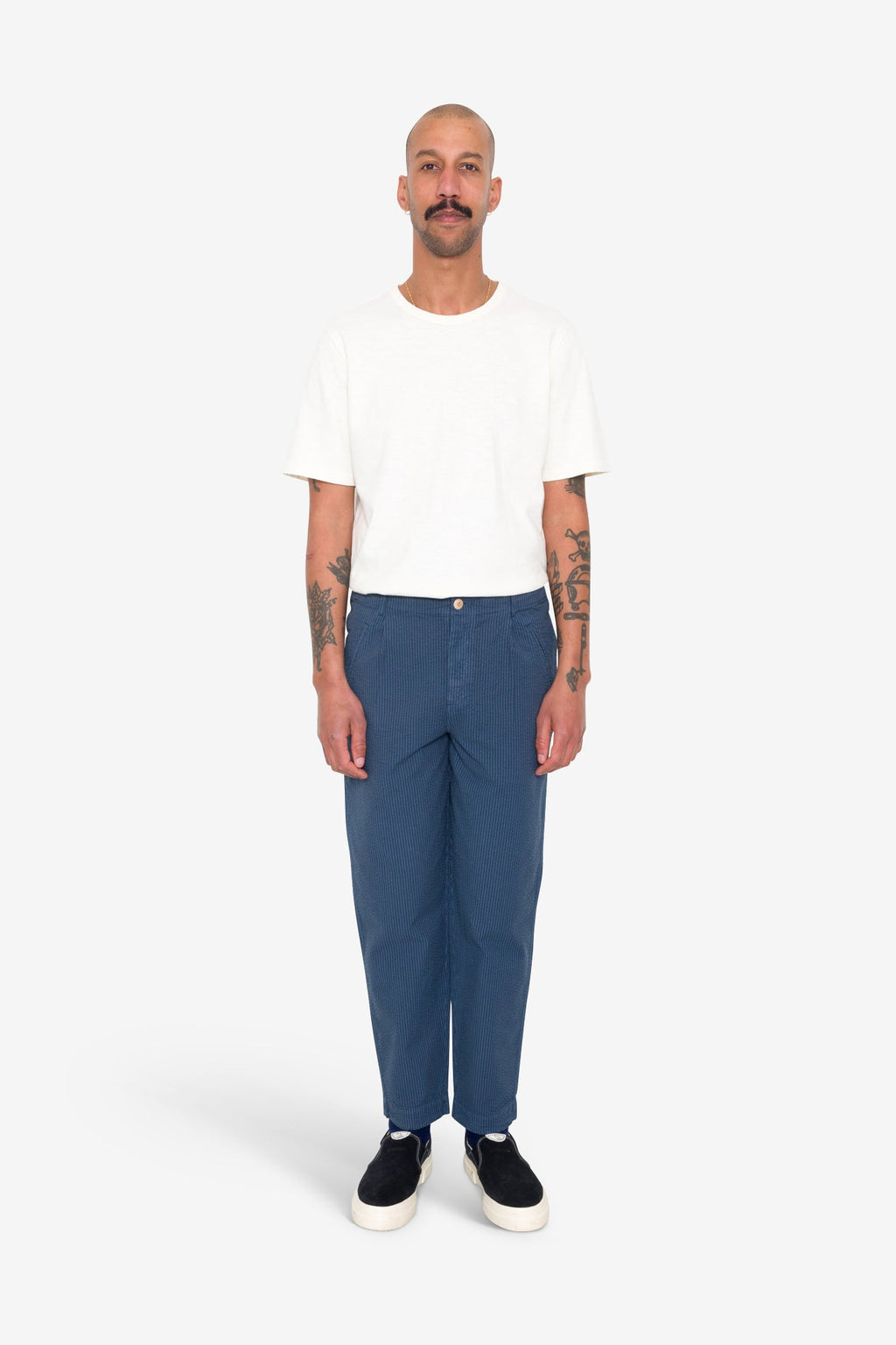 Assembly Pant - Soft Indigo Overdyed Stripe