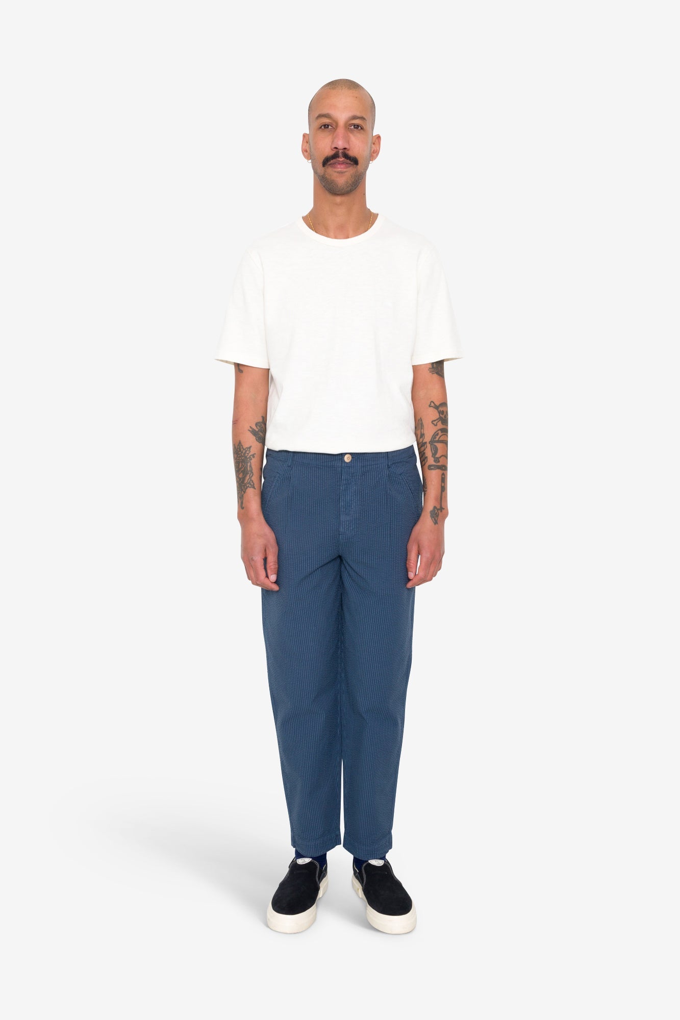 Assembly Pant - Soft Indigo Overdyed Stripe