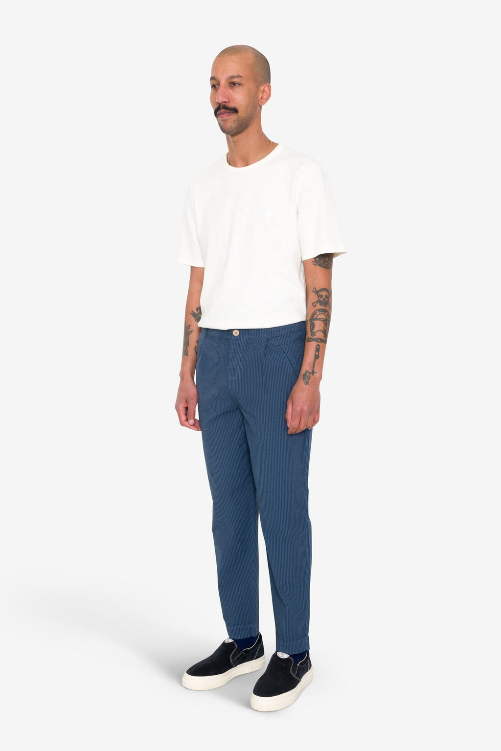 Assembly Pant - Soft Indigo Overdyed Stripe