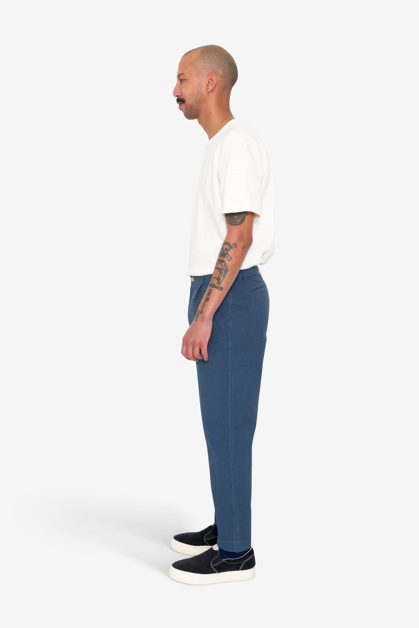 Assembly Pant - Soft Indigo Overdyed Stripe