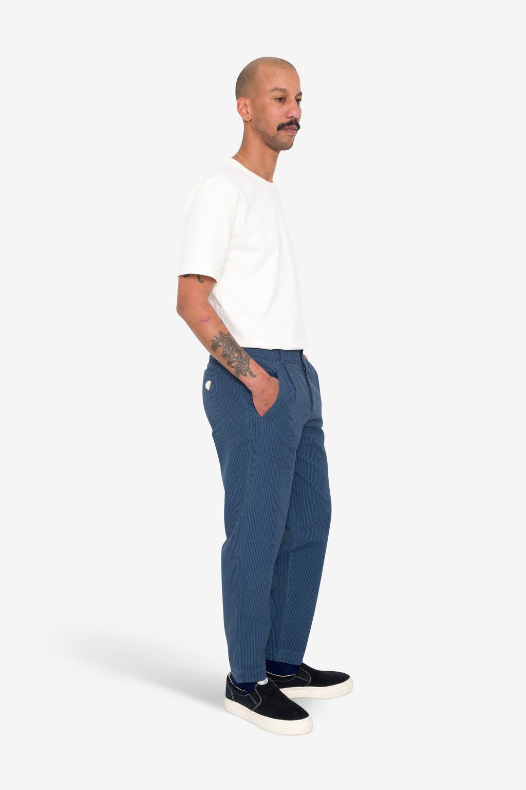 Assembly Pant - Soft Indigo Overdyed Stripe