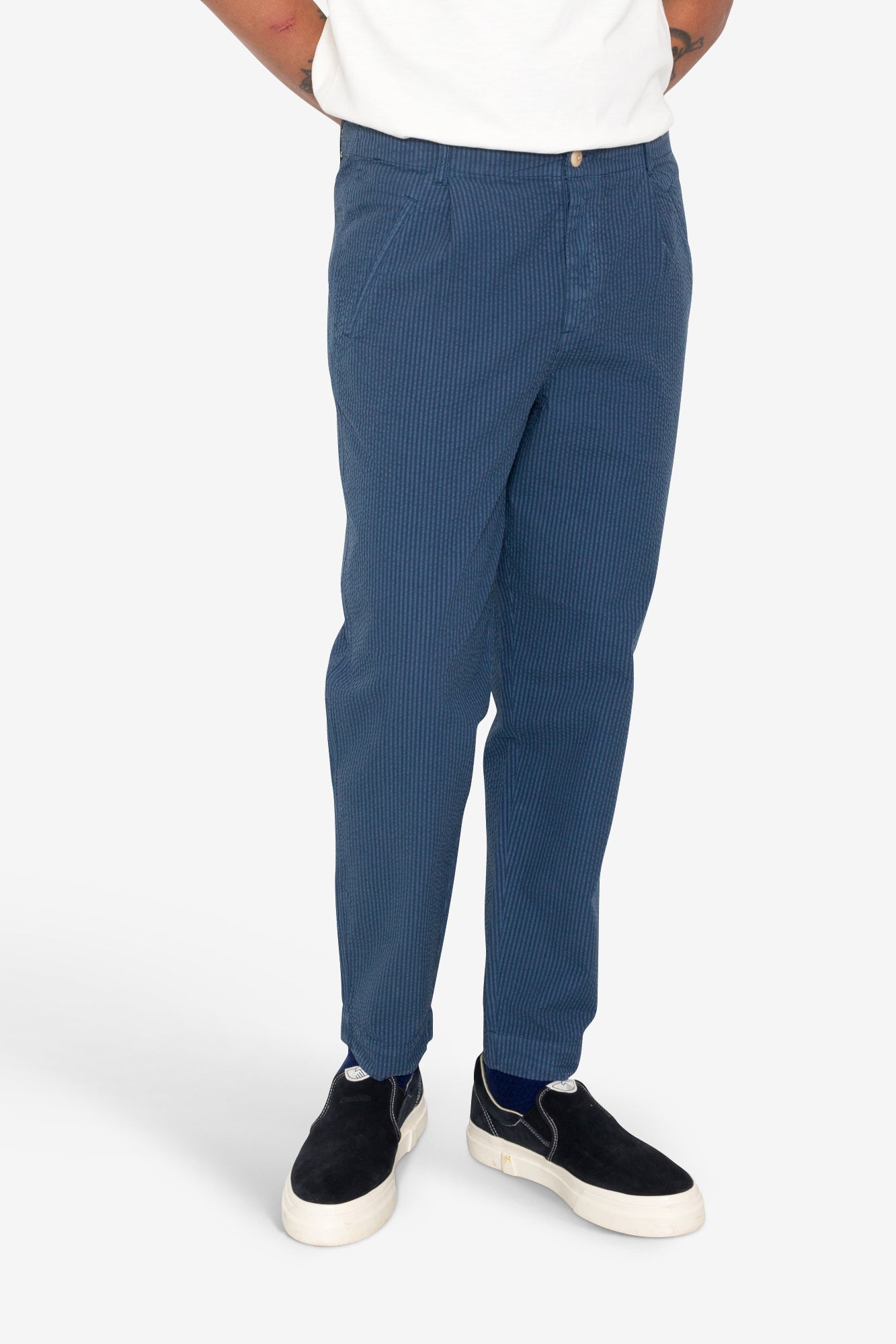Assembly Pant - Soft Indigo Overdyed Stripe