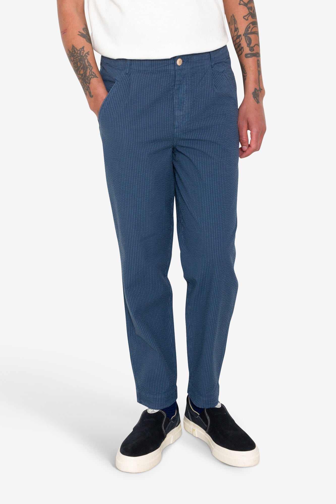 Assembly Pant - Soft Indigo Overdyed Stripe