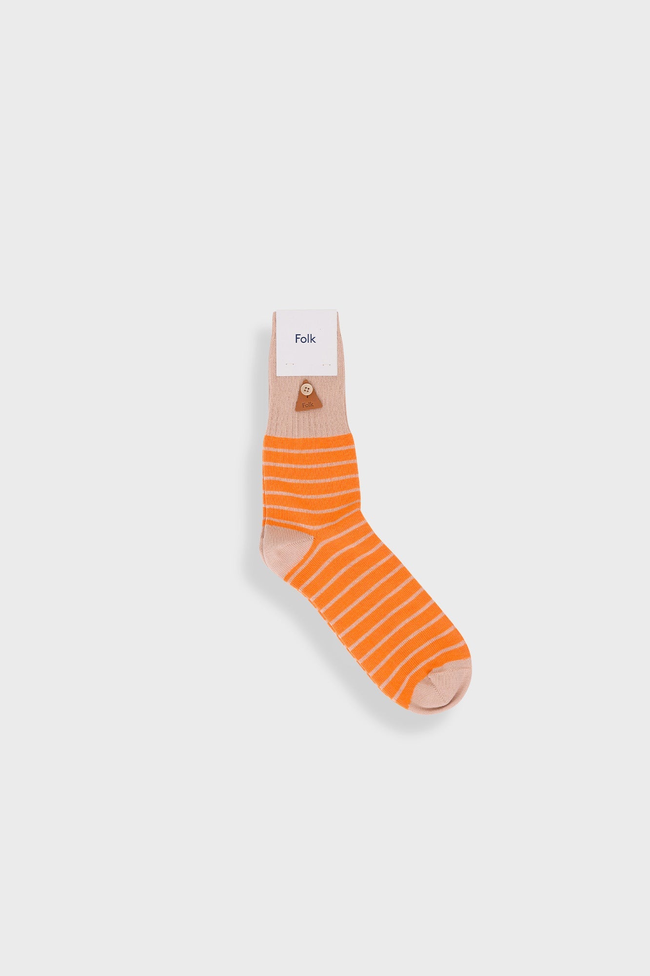 Block Stripe Socks - Orange Stripe
