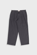 Wide Fit Trouser - Charcoal Hemp Canvas