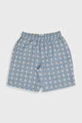Relaxed Short - Blue Tile Tapestry