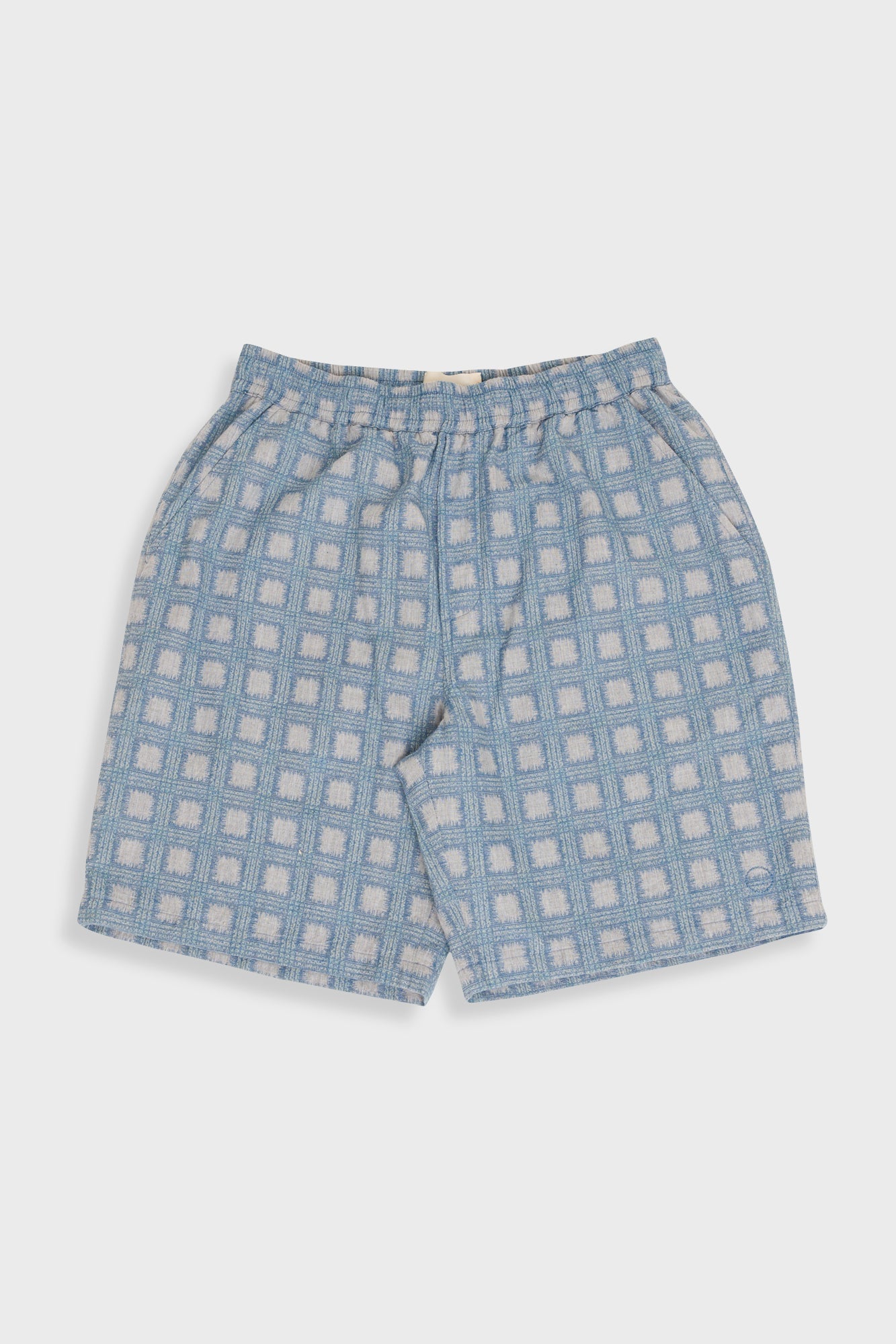 Relaxed Short - Blue Tile Tapestry