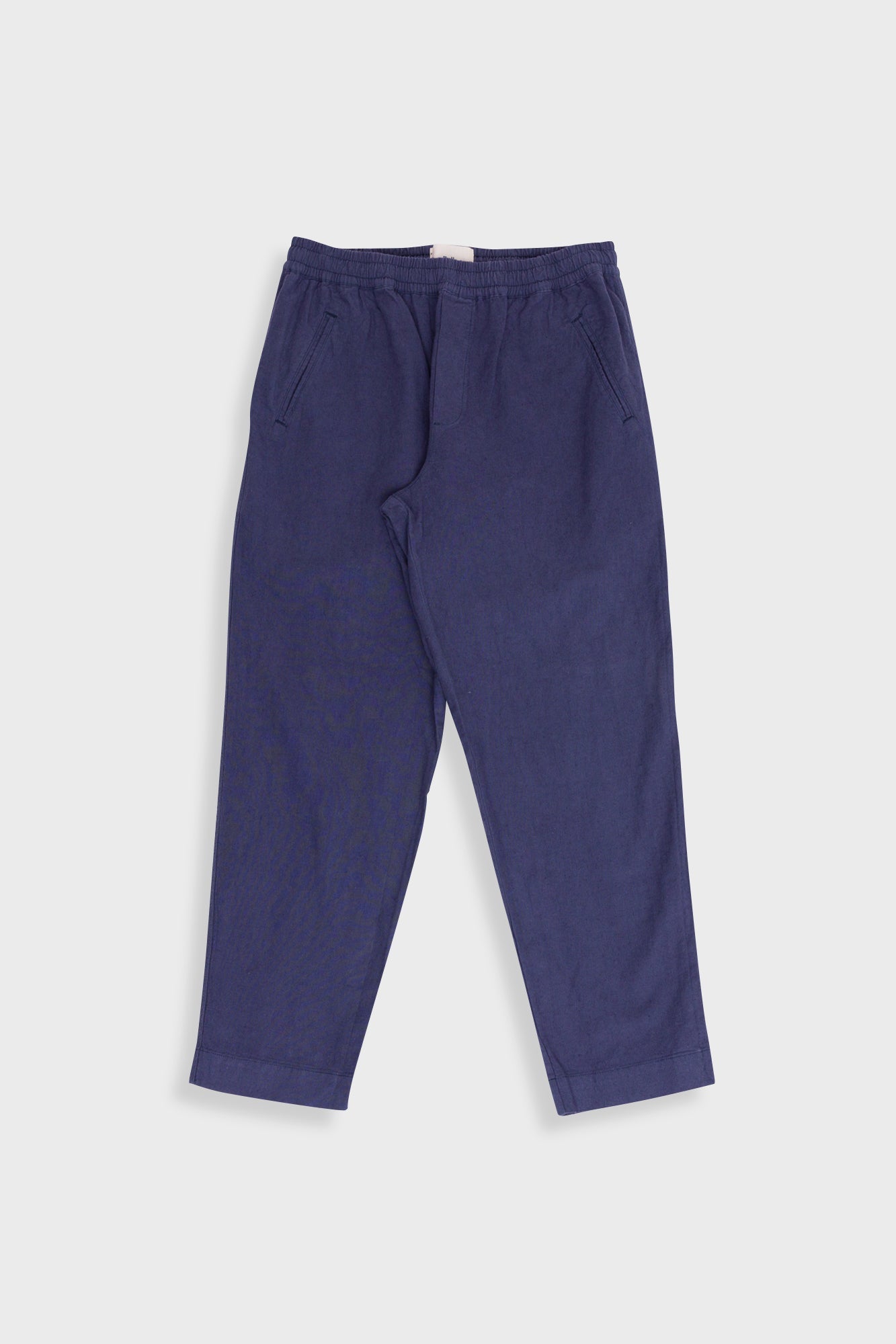 Drawcord Assembly Pant - Soft Navy Cotton Linen