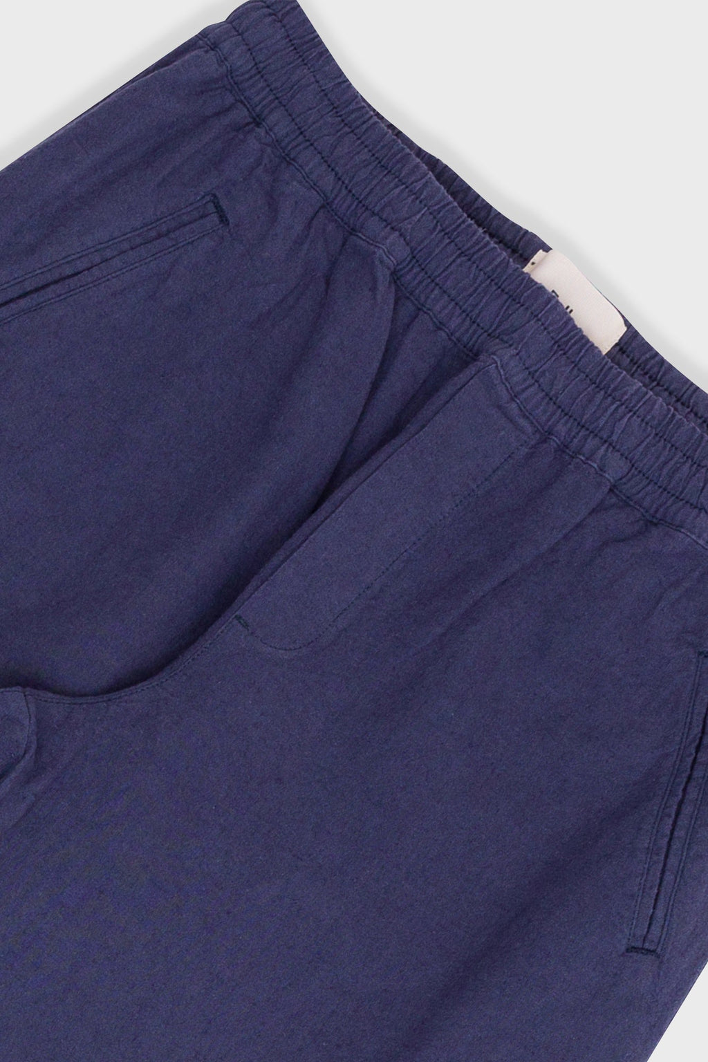 Drawcord Assembly Pant - Soft Navy Cotton Linen