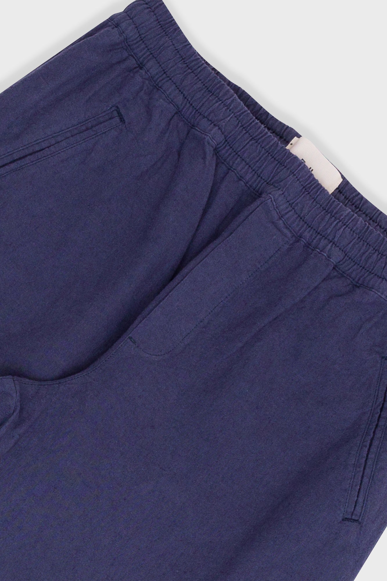 Drawcord Assembly Pant - Soft Navy Cotton Linen