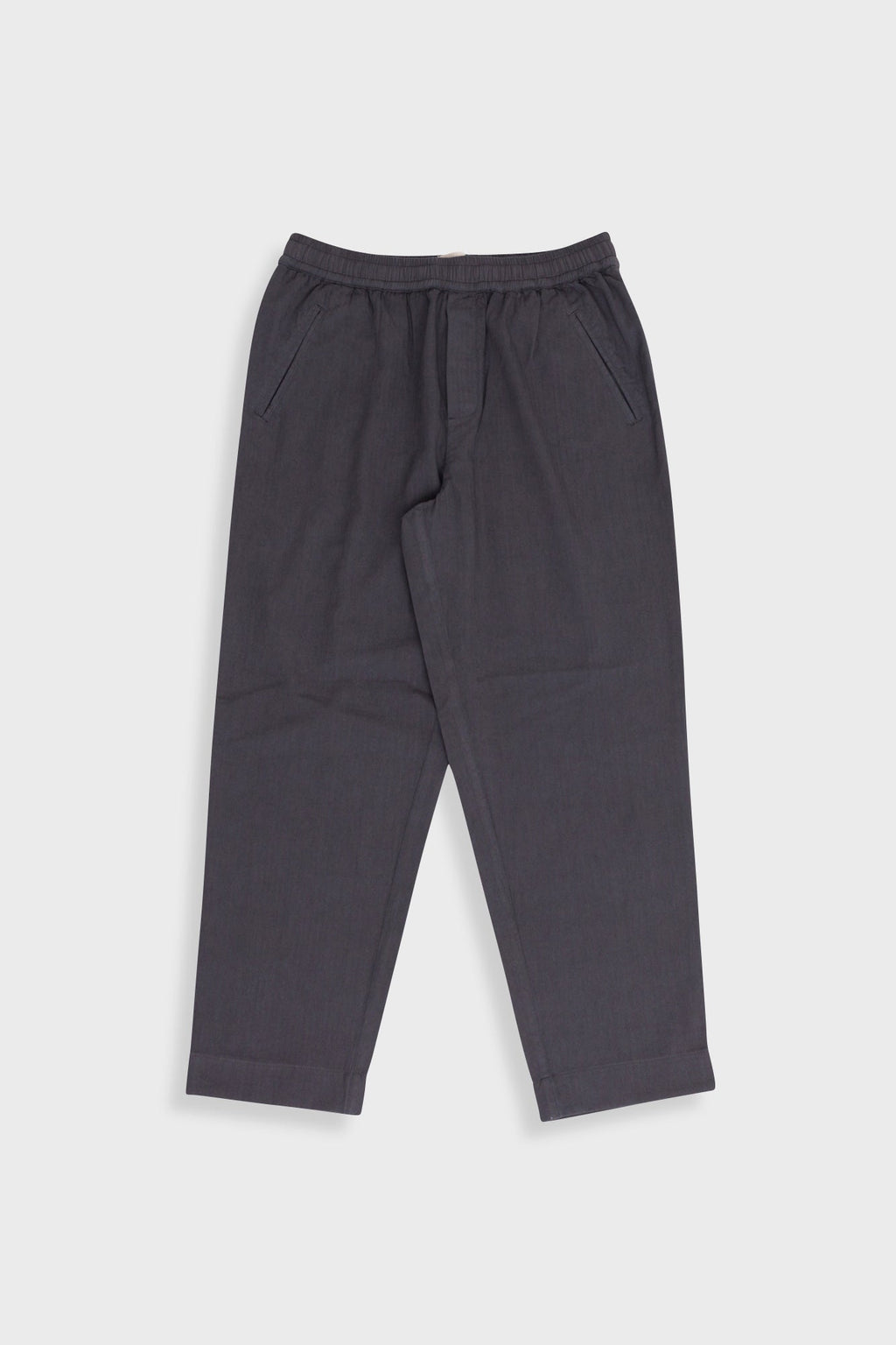 Drawcord Assembly Pant - Soft Black Herringbone