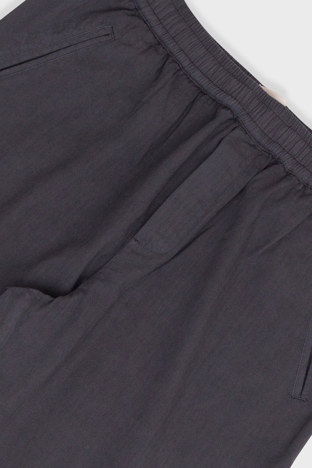 Drawcord Assembly Pant - Soft Black Herringbone