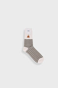 Block Stripe Socks - Olive Stripe