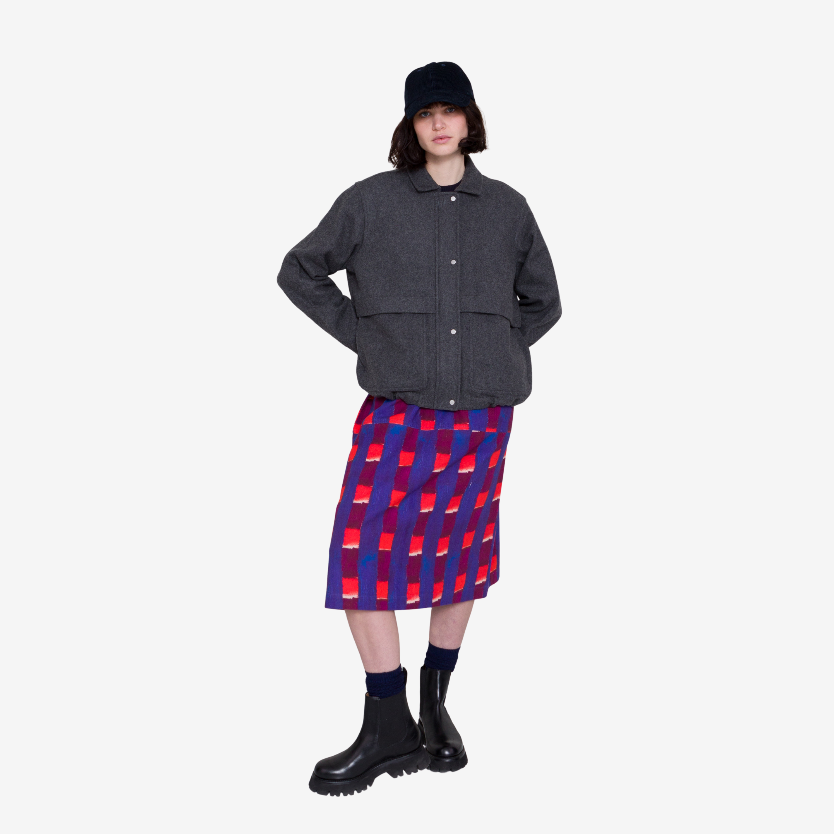 Blouson - Mid Grey Wool