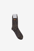 Melange Socks - Navy Tan Mix
