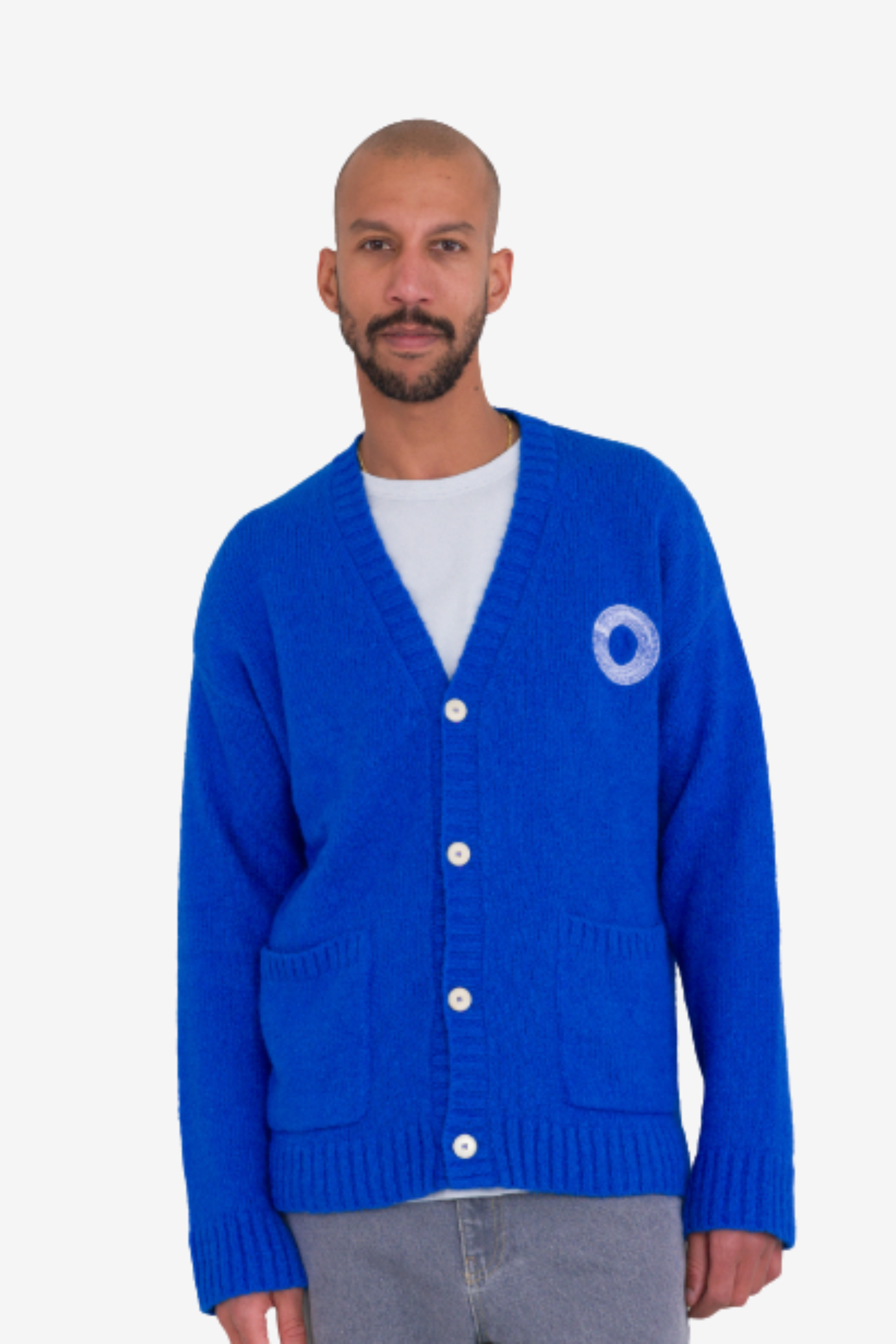 Pocket Cardigan - Bright Blue
