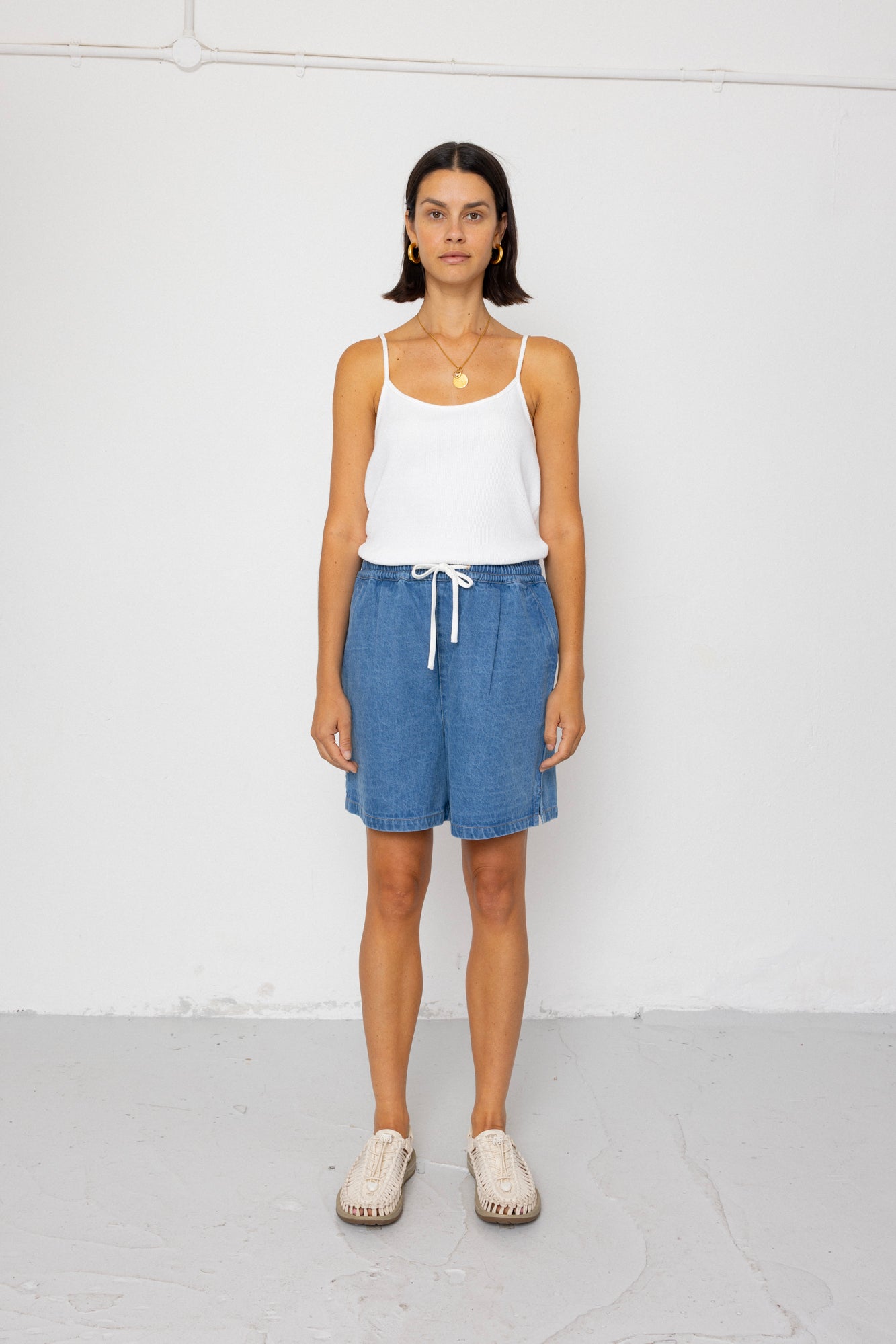 Wide Signal Shorts - Heavy Bleach Wash