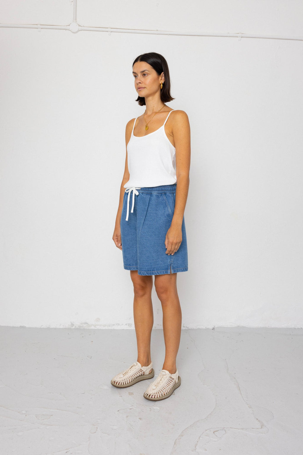 Wide Signal Shorts - Heavy Bleach Wash
