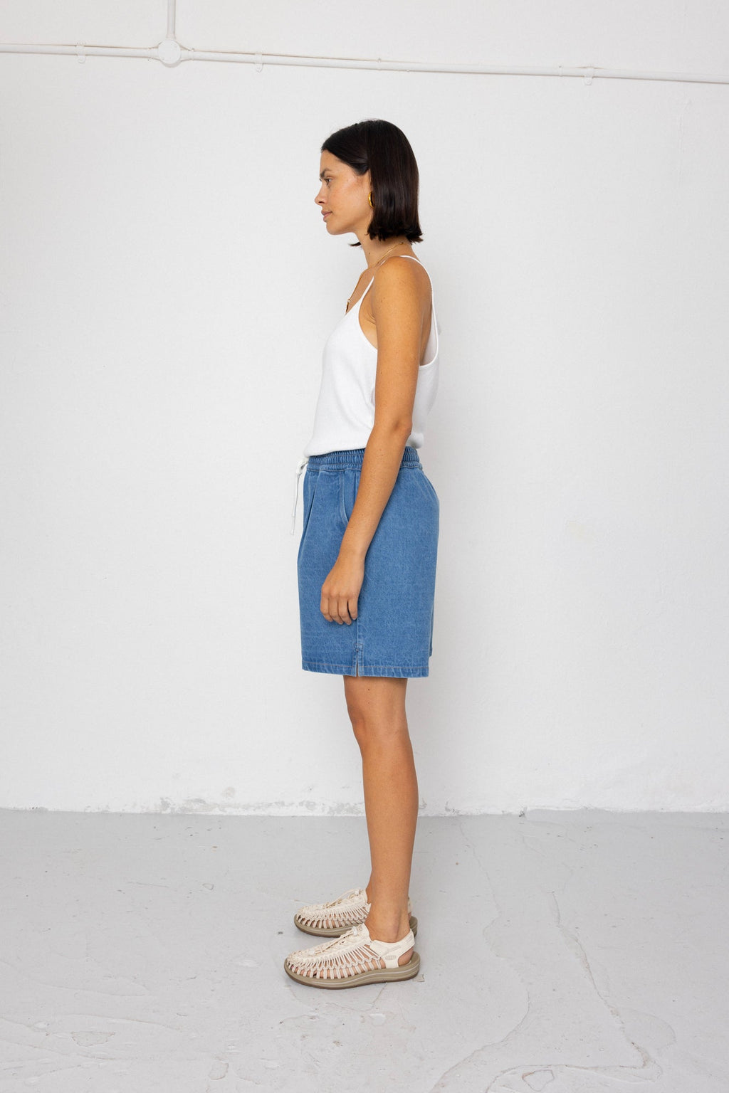 Wide Signal Shorts - Heavy Bleach Wash