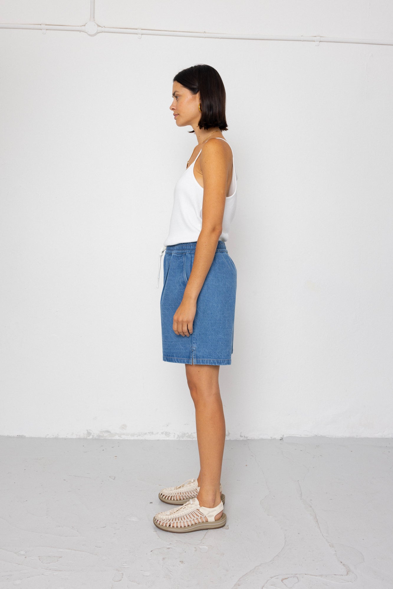 Wide Signal Shorts - Heavy Bleach Wash