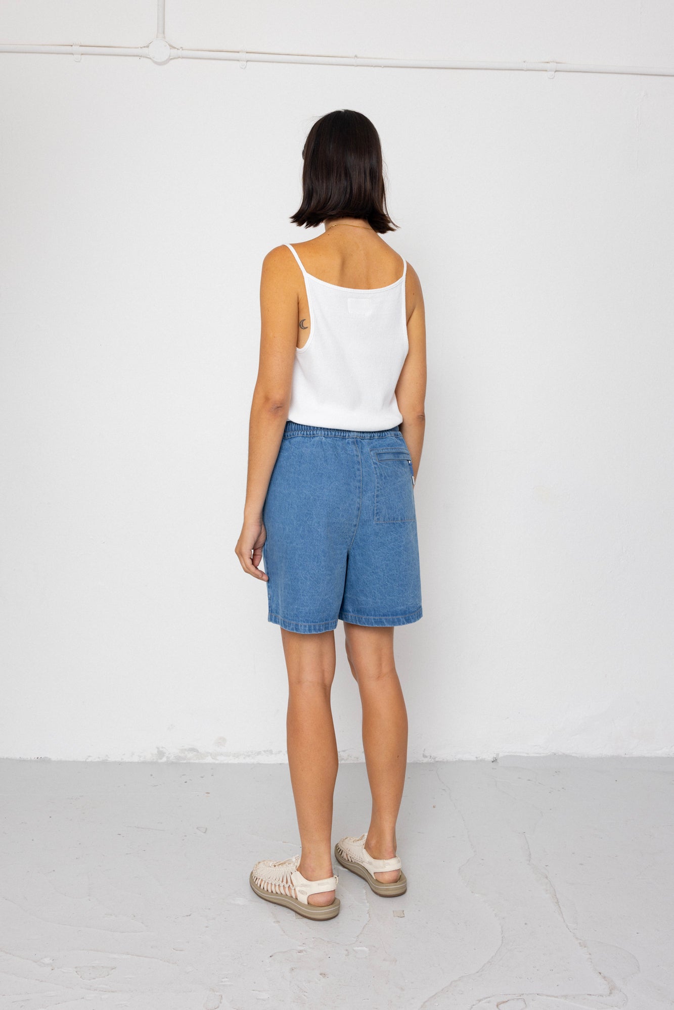 Wide Signal Shorts - Heavy Bleach Wash