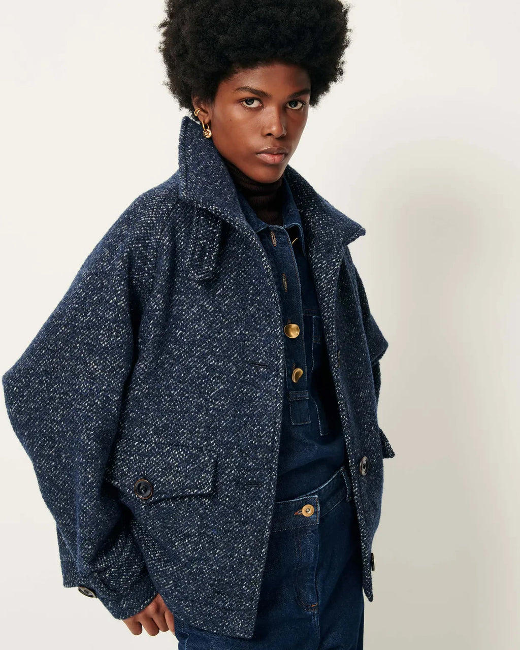 Sessun | Lee Valley Coat - Denim Wool