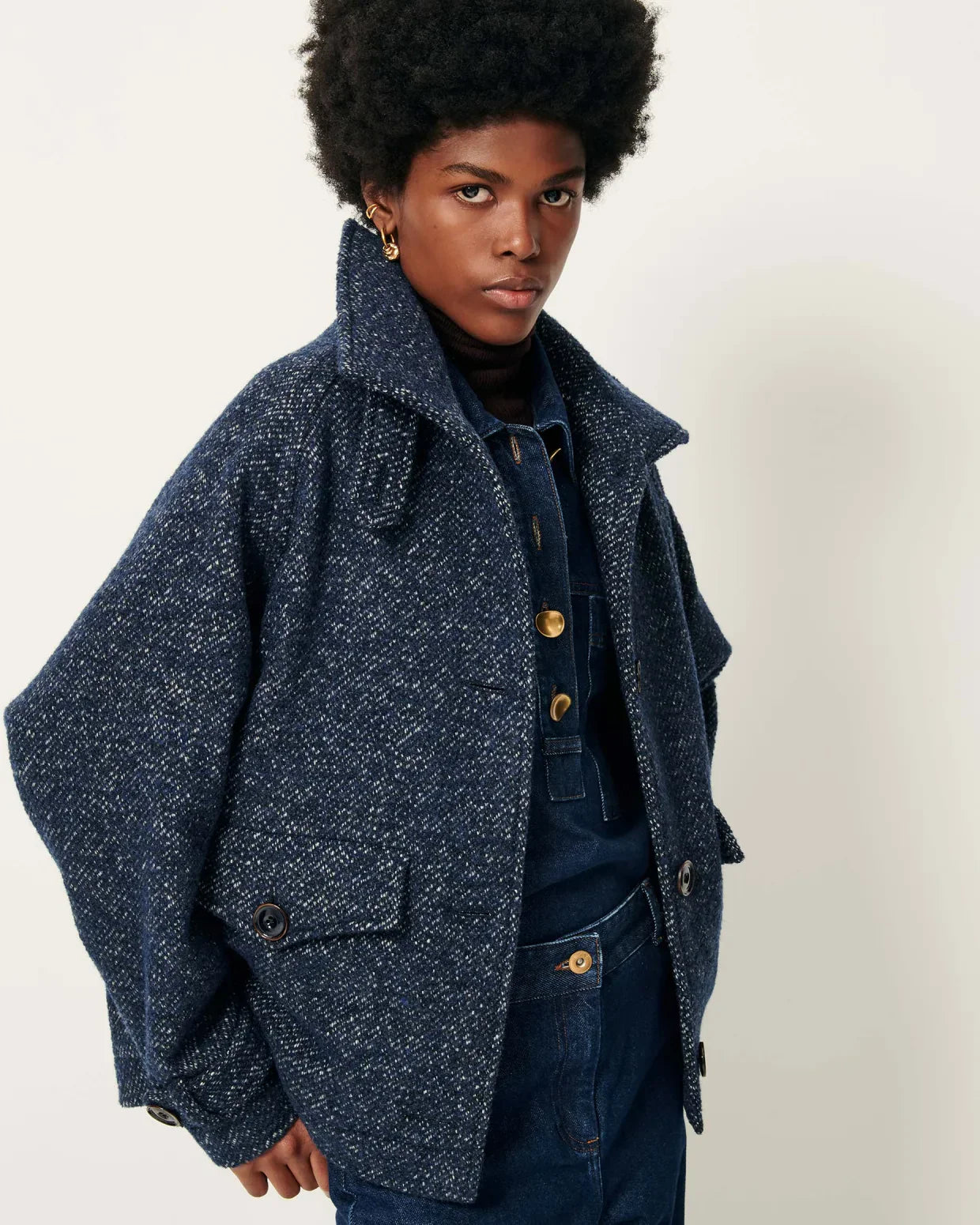 Sessun | Lee Valley Coat - Denim Wool