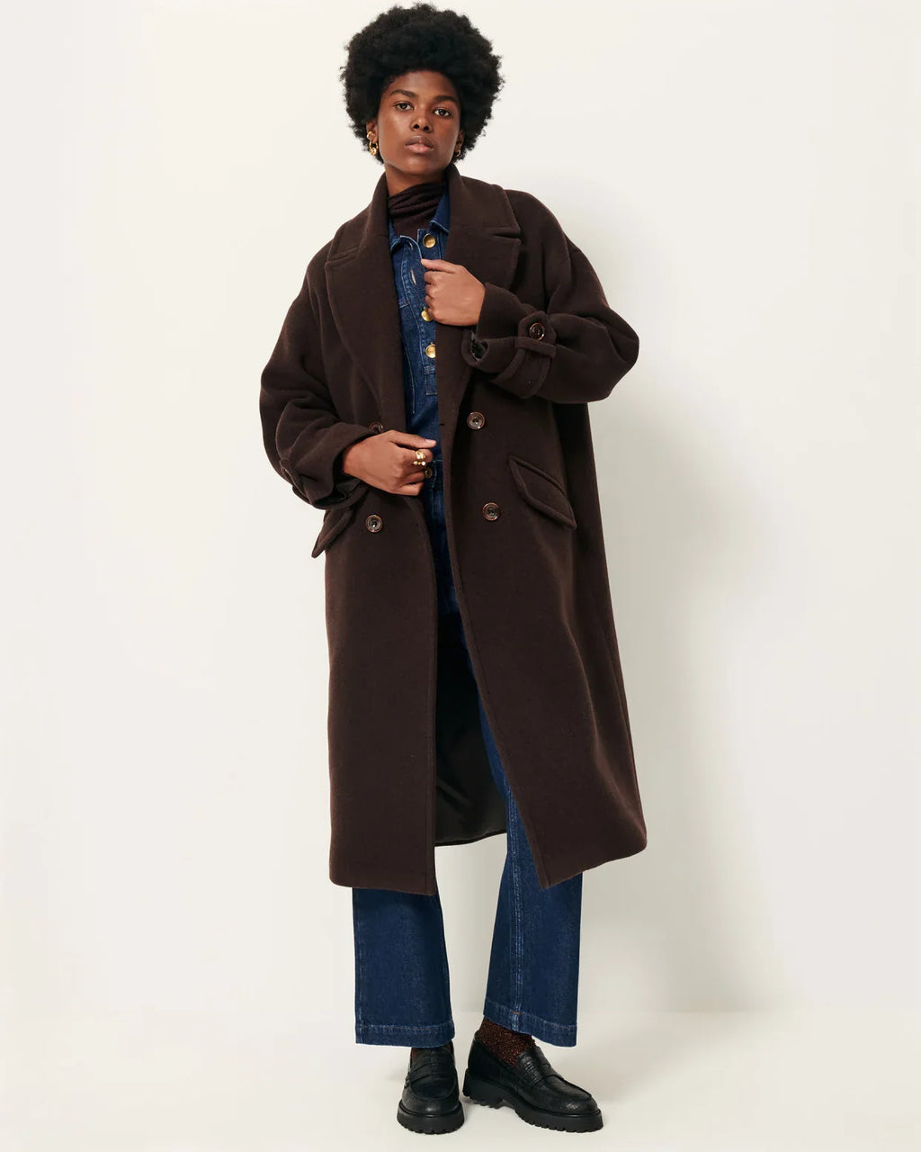 Sessun | Mia Coat - Coffee