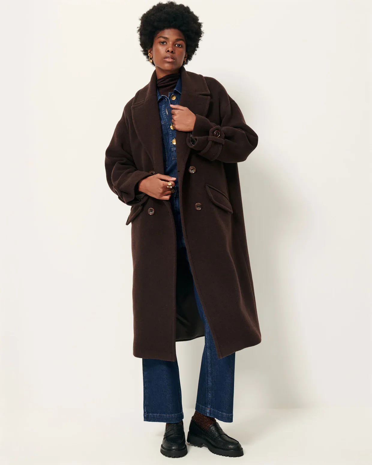 Sessun | Mia Coat - Coffee