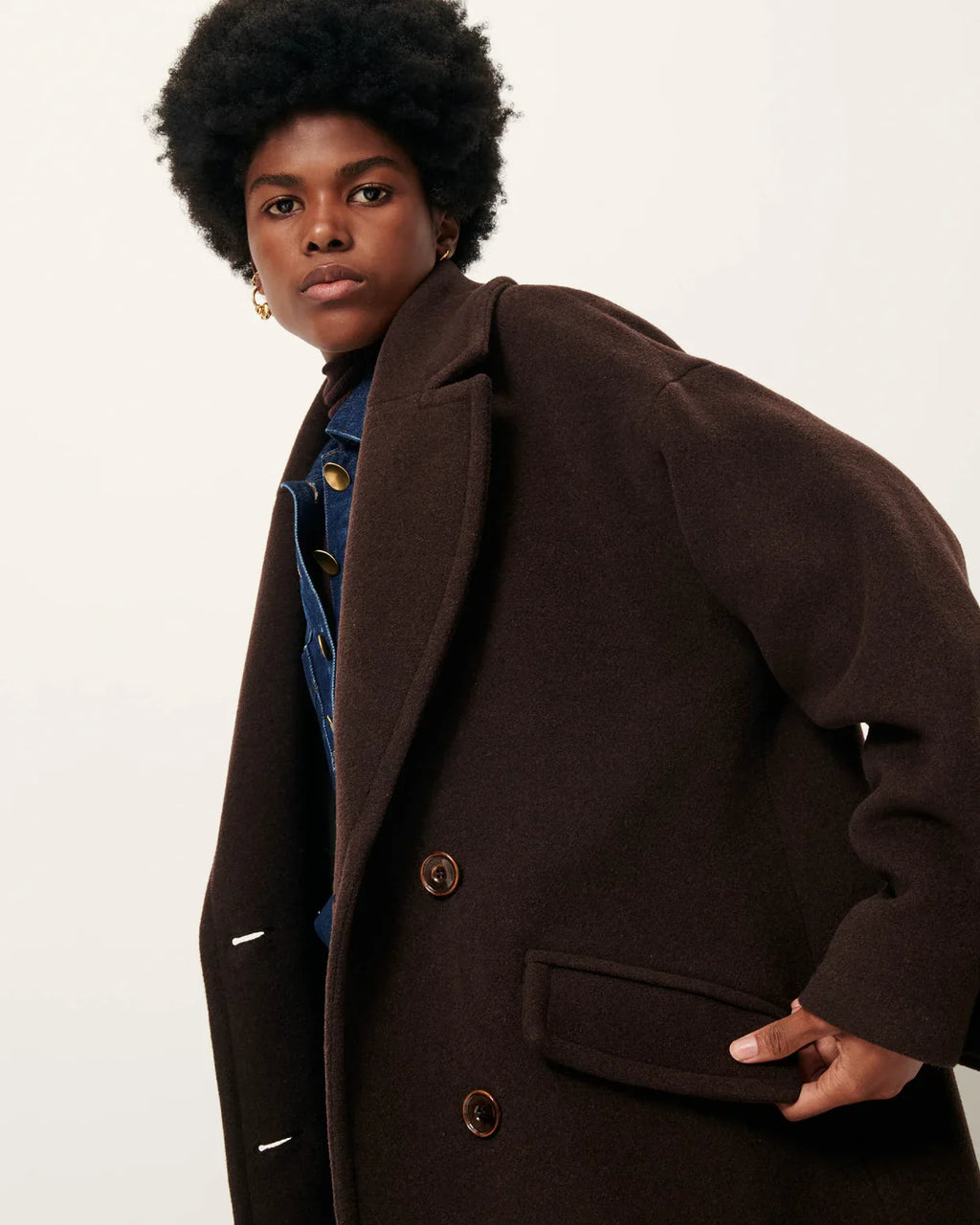Sessun | Mia Coat - Coffee