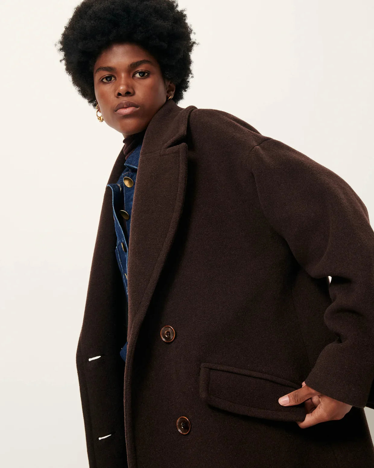 Sessun | Mia Coat - Coffee