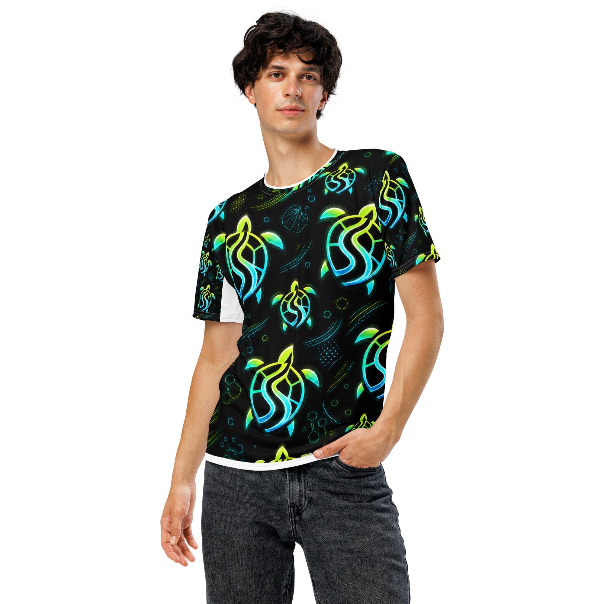 Urban Soul Glow Turtle Graphic Tee