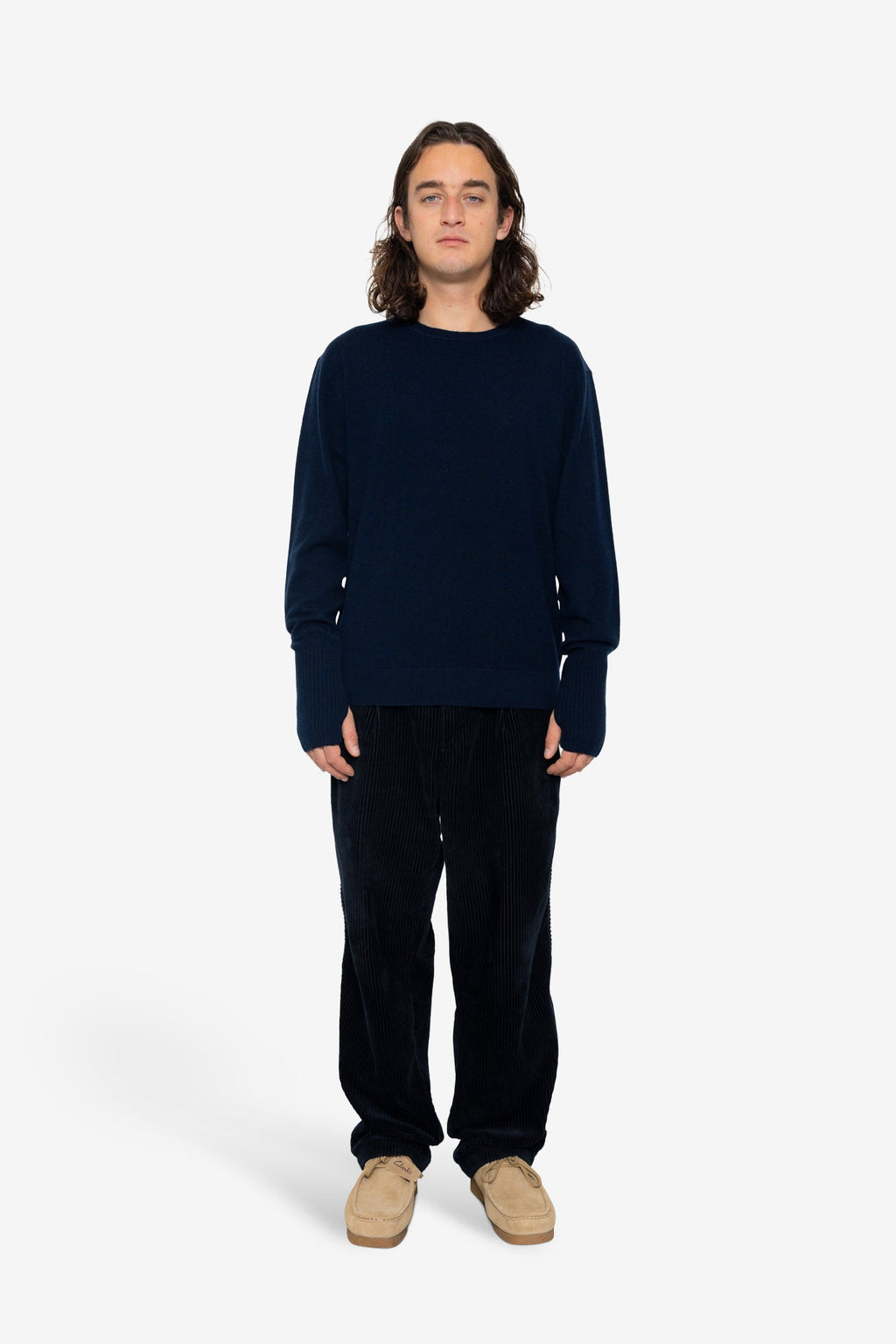 Rib Knit Top - Navy