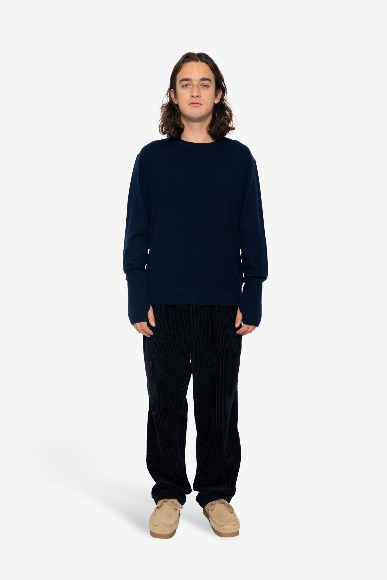 Rib Knit Top - Navy