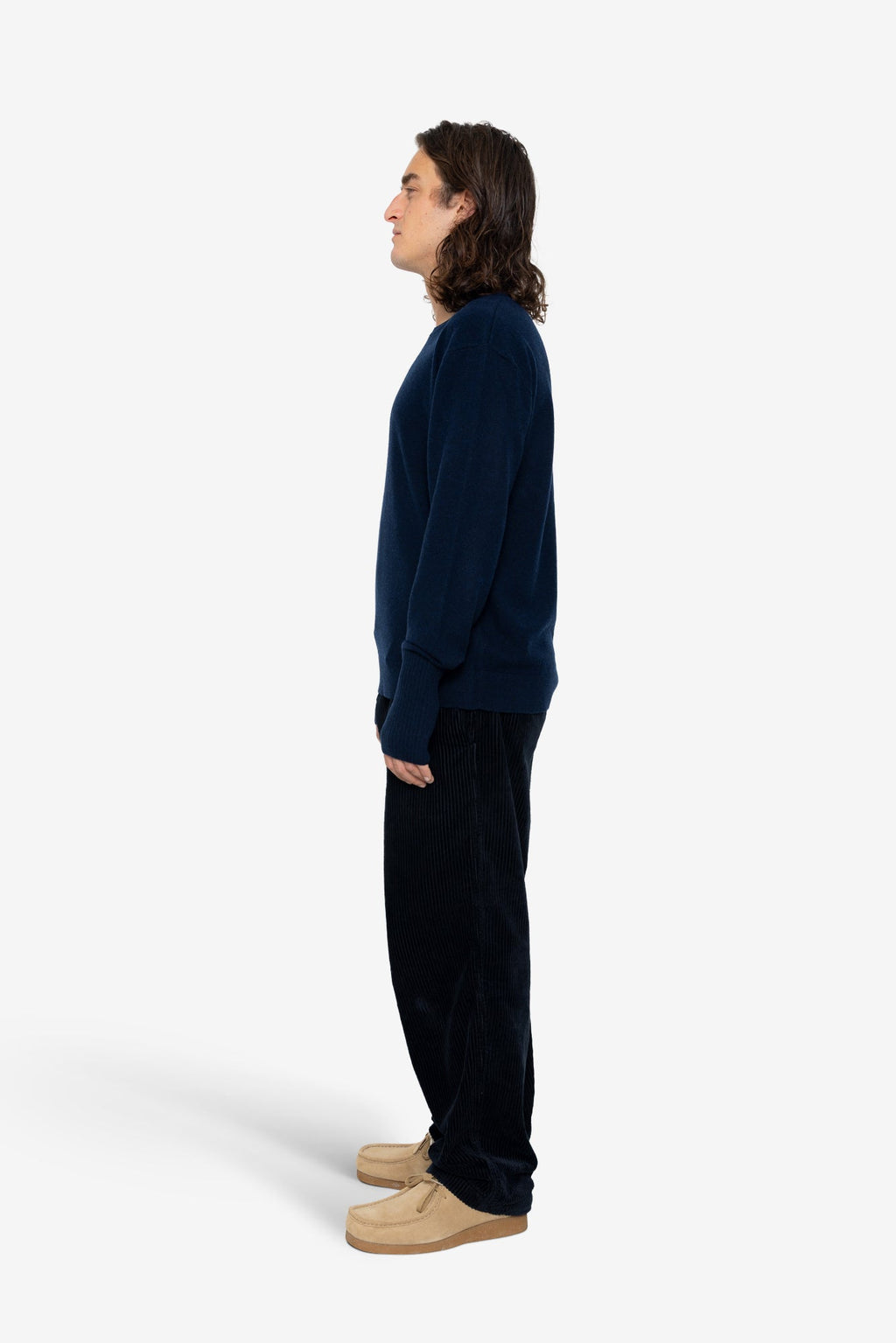 Rib Knit Top - Navy