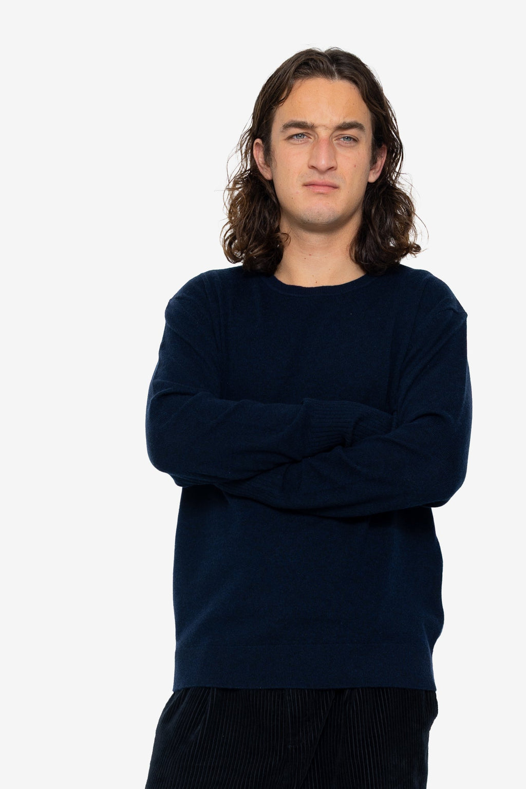 Rib Knit Top - Navy