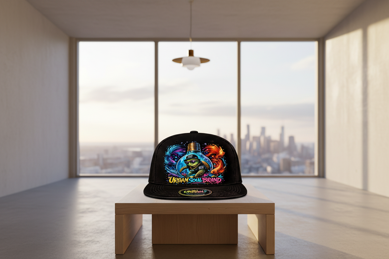 Urban Soul Fish Bowl Turtle Snapback Hat