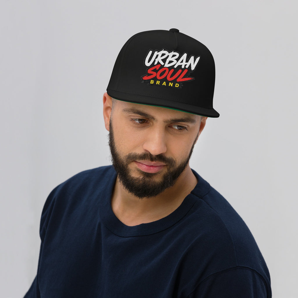Urban Soul Brand Flat Bill Snapback Cap