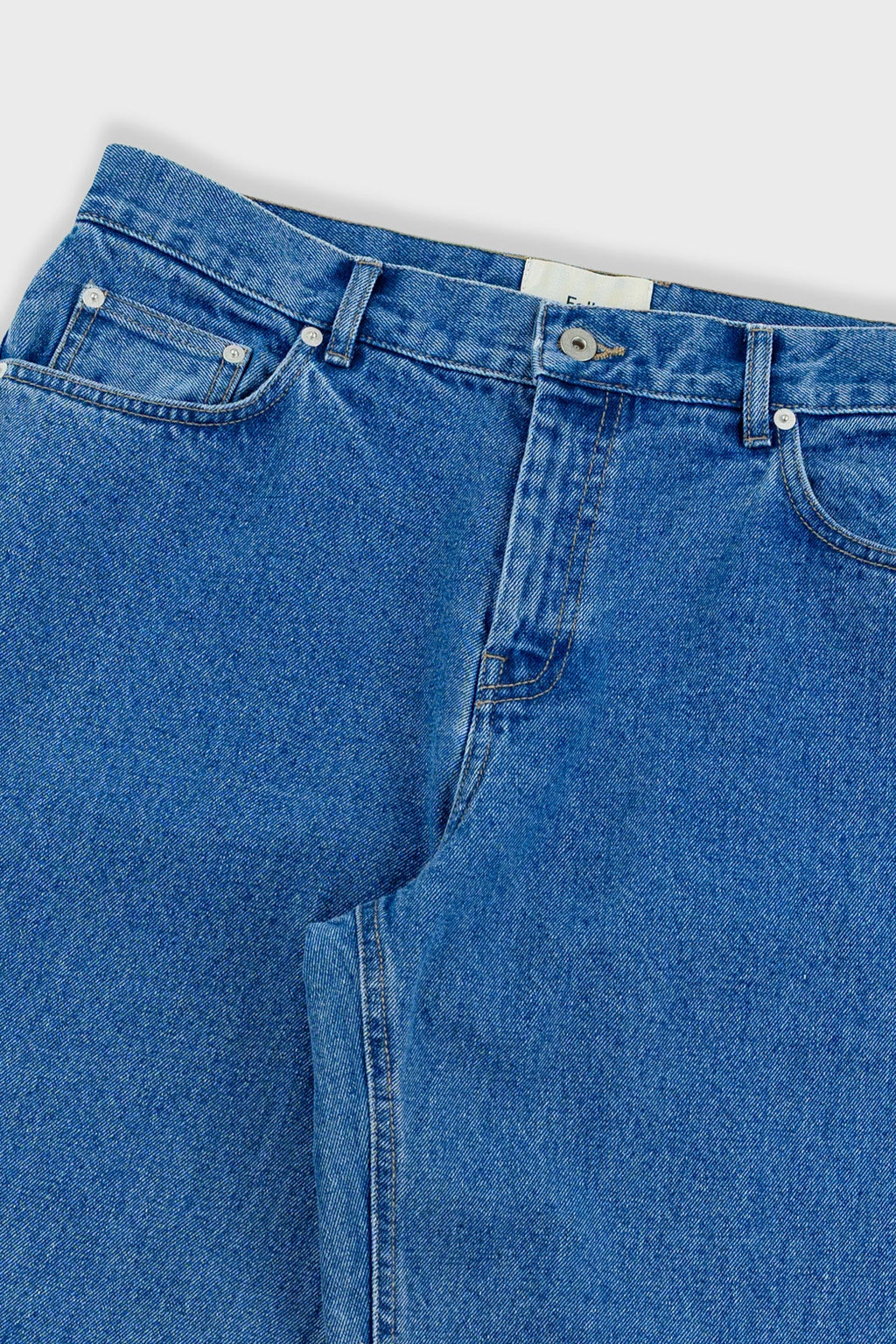 Relaxed 5 Pocket Jean - Mid Wash Denim