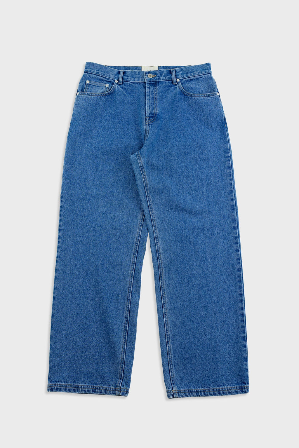 Relaxed 5 Pocket Jean - Mid Wash Denim