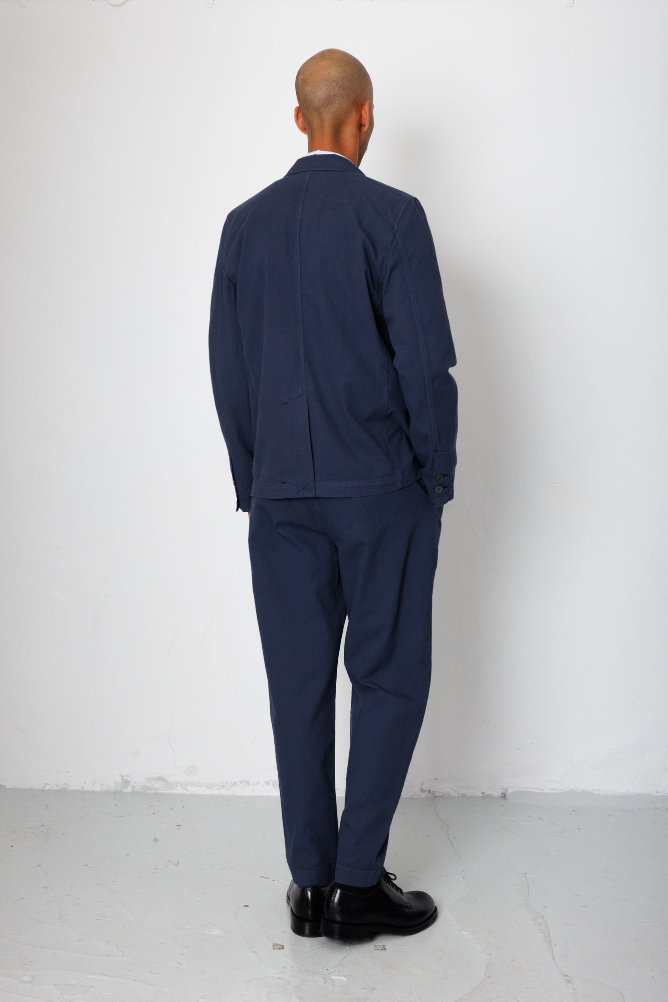 Assembly Blazer - Soft Navy Mini Stripe