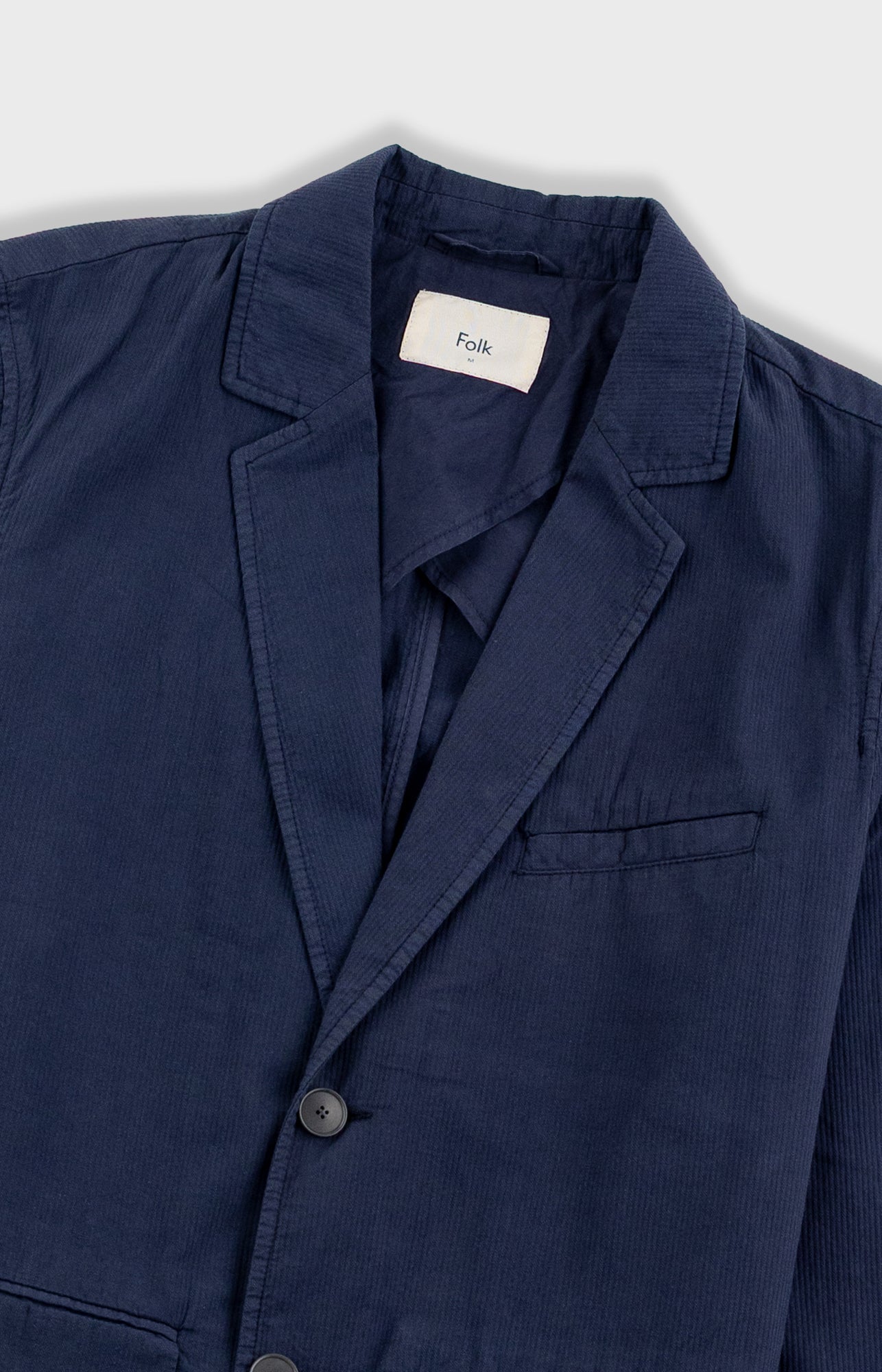Assembly Blazer - Soft Navy Mini Stripe